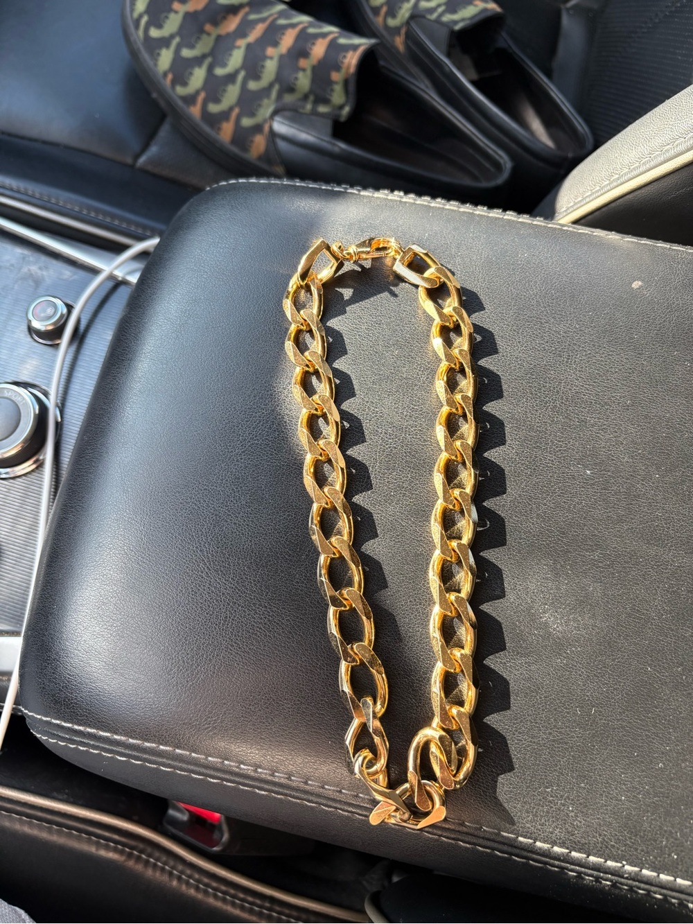 Christian Dior Gold Chain Link Necklace vintage